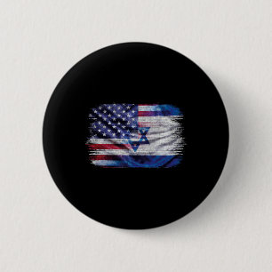 Israelisch-amerikanische Flagge Stolz Israel USA f Button