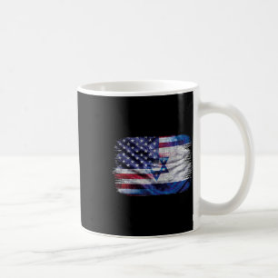 Israelisch-amerikanische Flagge Stolz Israel USA f Kaffeetasse