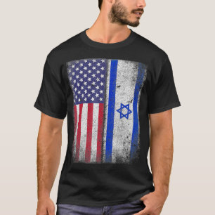 Israelisch-amerikanische FlaggeUsa Roots America G T-Shirt