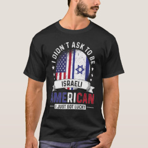 Israelisch-amerikanische Länder Flaggen Land Israe T-Shirt