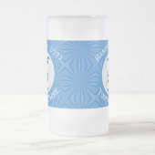 Israelische Angel Hanukka Fahne Personalisiert Gro Mattglas Bierglas (Mittel)