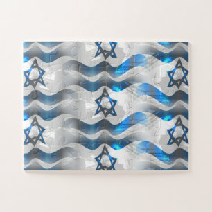 Israelische Flagge 30 Stück Puzzle