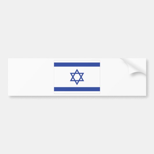israelische Flagge Autoaufkleber (Vorne)