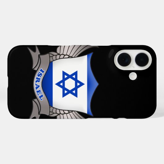israelische Flagge Case-Mate iPhone Hülle (Rückseite (Horizontal))