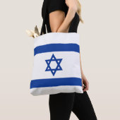 Israelische Flagge der Tasche (Von Nahem)