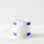 israelische Flagge Espressotasse (Rückseite)
