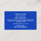 israelische Flagge, Flagge Israels Visitenkarte (Rückseite)