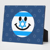 israelische Flagge Fotoplatte (Seite)