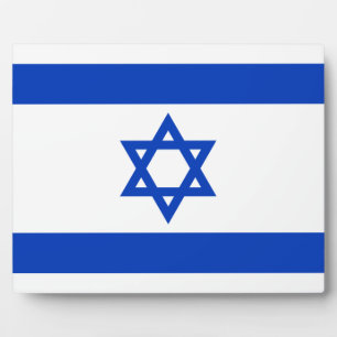 israelische Flagge Fotoplatte