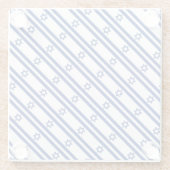 israelische Flagge Glasuntersetzer (Rückseite)