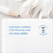 Israelische Flagge Hanukkah Angel Personalisiert (Insitu)