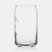 Israelische Flagge Hanukkah Angel Personalisiert Dosenglas (Links)