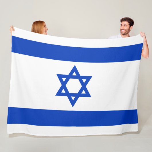 israelische Flagge (Israel) Fleecedecke (Beispiel)