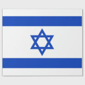 israelische Flagge (Israel) Geschenkpapier (Flach)