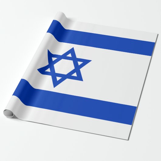 israelische Flagge (Israel) Geschenkpapier (Ungerollt)