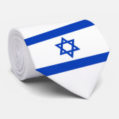 israelische Flagge (Israel) Krawatte (Gerollt)