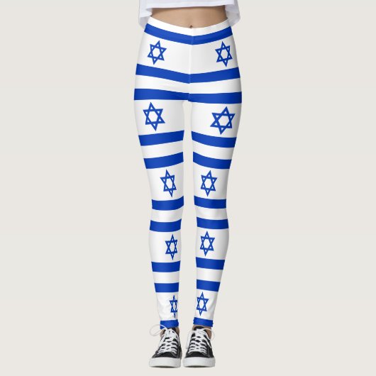 israelische Flagge (Israel) Leggings (Vorderseite)