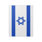 israelische Flagge (Israel) Notizblock (Rotiert)