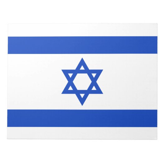 israelische Flagge (Israel) Notizblock (Vorderseite)