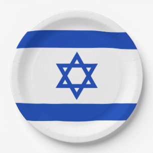 israelische Flagge (Israel) Pappteller