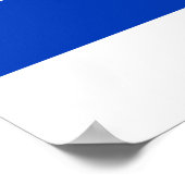 israelische Flagge (Israel) Poster (Ecke)