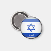 israelische Flagge & Israel - Reise-/Sportfans Magnet (Vorderseite/Rückseite)