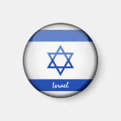 israelische Flagge & Israel - Reise-/Sportfans Magnet (Vorne)