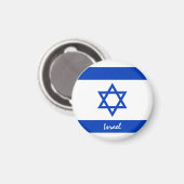 israelische Flagge & Israel - Reise-/Sportfans Magnet (Vorderseite/Rückseite)