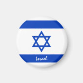 israelische Flagge & Israel - Reise-/Sportfans Magnet (Vorne)