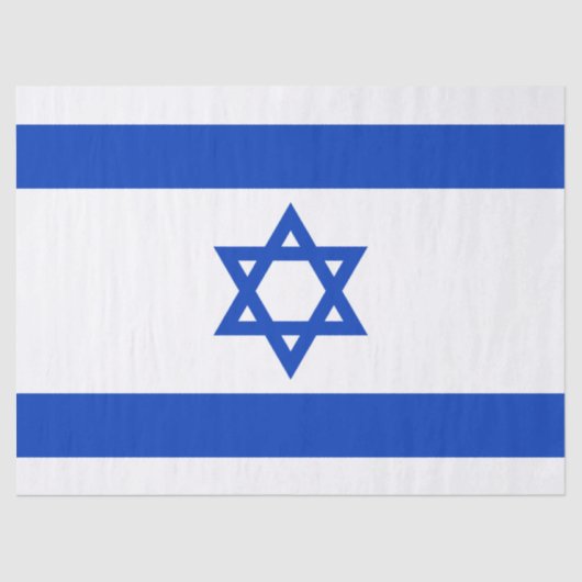 israelische Flagge (Israel) Seidenpapier (Vorderseite)