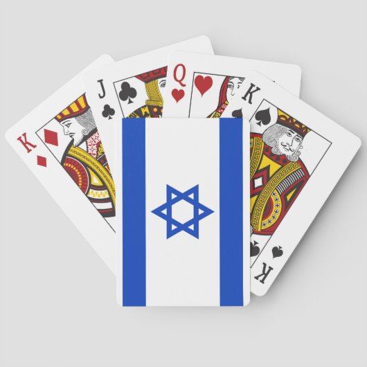 israelische Flagge (Israel) Spielkarten (Rückseite)