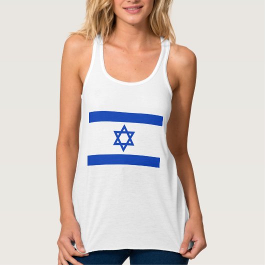 israelische Flagge (Israel) Tank Top (Vorderseite)