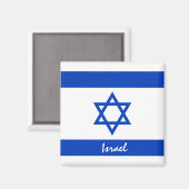 Israelische Flagge/Israel Urlaubs-/Sportfans Magnet (Vorderseite/Rückseite)