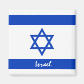 Israelische Flagge/Israel Urlaubs-/Sportfans Magnet (Vorne)