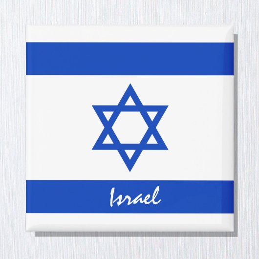 Israelische Flagge/Israel Urlaubs-/Sportfans Magnet