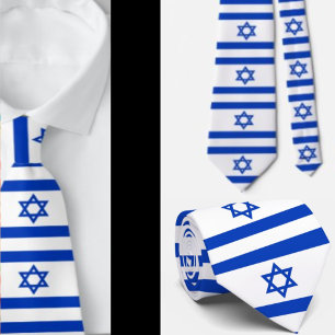 Israelische Flagge Jewish Neck Tie Krawatte