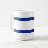 israelische Flagge Kaffeetasse (Vorderseite Links)