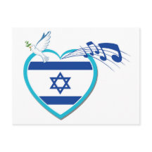 israelische Flagge - Musik - Frieden - Liebe,