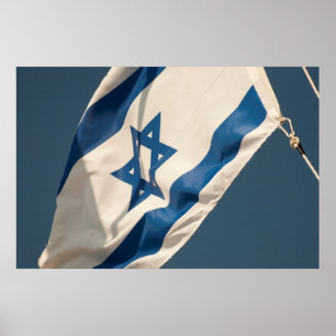 israelische Flagge Poster