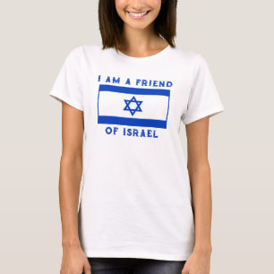 Israelische Flagge Pro-Israel Freund Israels Fraue T-Shirt