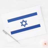 Israelische Flagge - Rechteckkleber Rechteckiger Aufkleber (Umschlag)