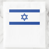 Israelische Flagge - Rechteckkleber Rechteckiger Aufkleber (Tasche)