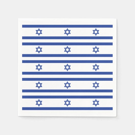 israelische Flagge Serviette (Vorderseite)