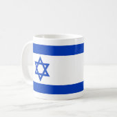 israelische Flagge - Stern von David Kaffeetasse (Vorderseite Links)
