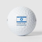 israelische Flagge und Israel Golfball (Vorderseite)