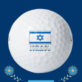 israelische Flagge und Israel Golfball
