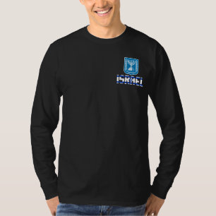 Israelische Flagge und Wappen Patriotisch T-Shirt