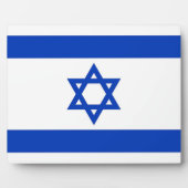 Israelische Flaggenebene Fotoplatte (Vorderseite)