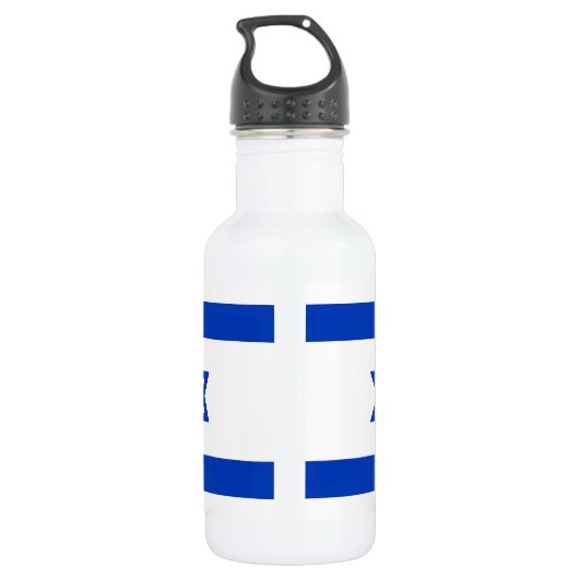 Israelische Flaggenfrei-Flasche Edelstahlflasche (Rückseite)