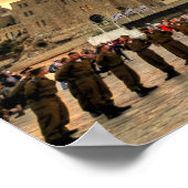 Israelische IDF-Soldaten am Western Wall Plaza Pos Poster (Ecke)